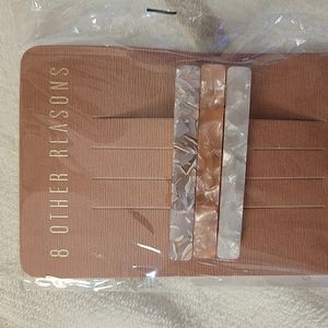 8 other reasons hair clips, nwt